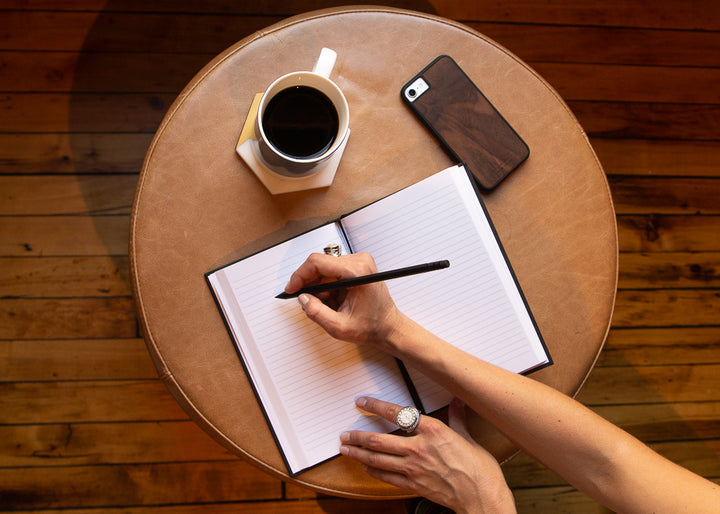 Wood Customizable Journal with Corporate Logo