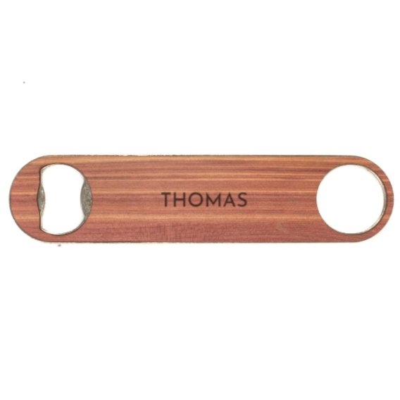 Customizable Wood Bottle Opener