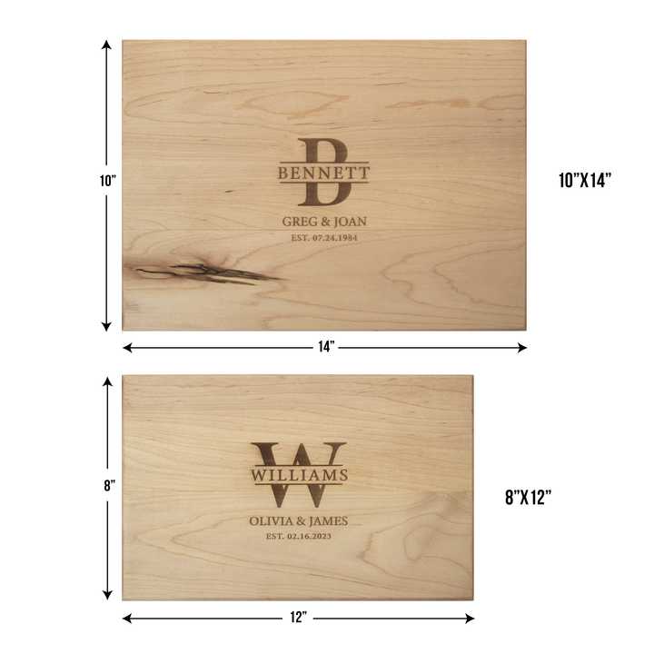 Wedding Day Cutting Board