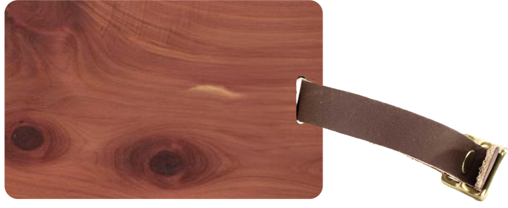 Wood Luggage Tag with Corporate Logo