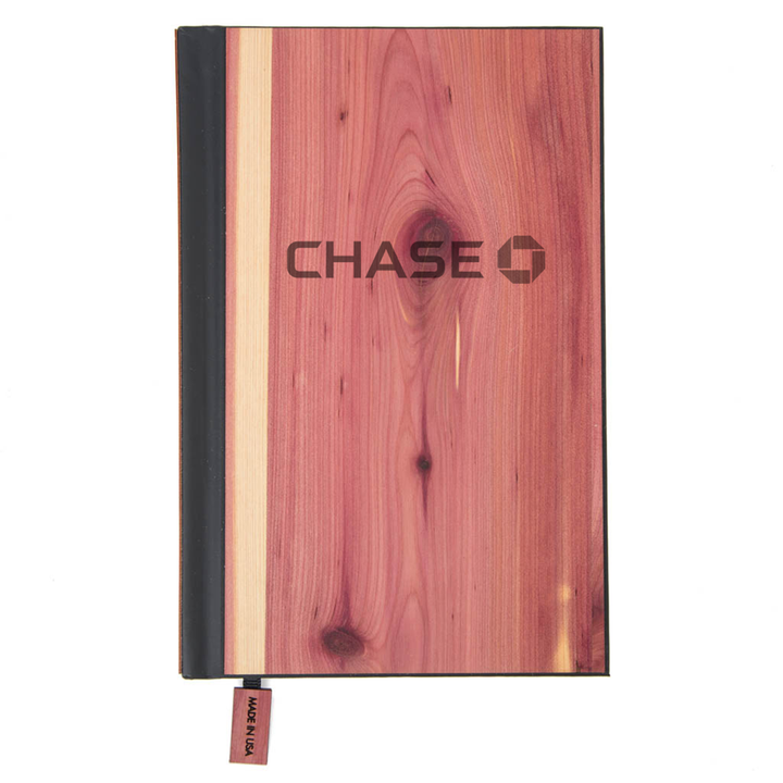 Wood Customizable Journal with Corporate Logo