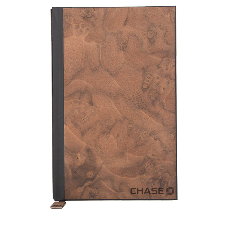 Wood Customizable Journal with Corporate Logo