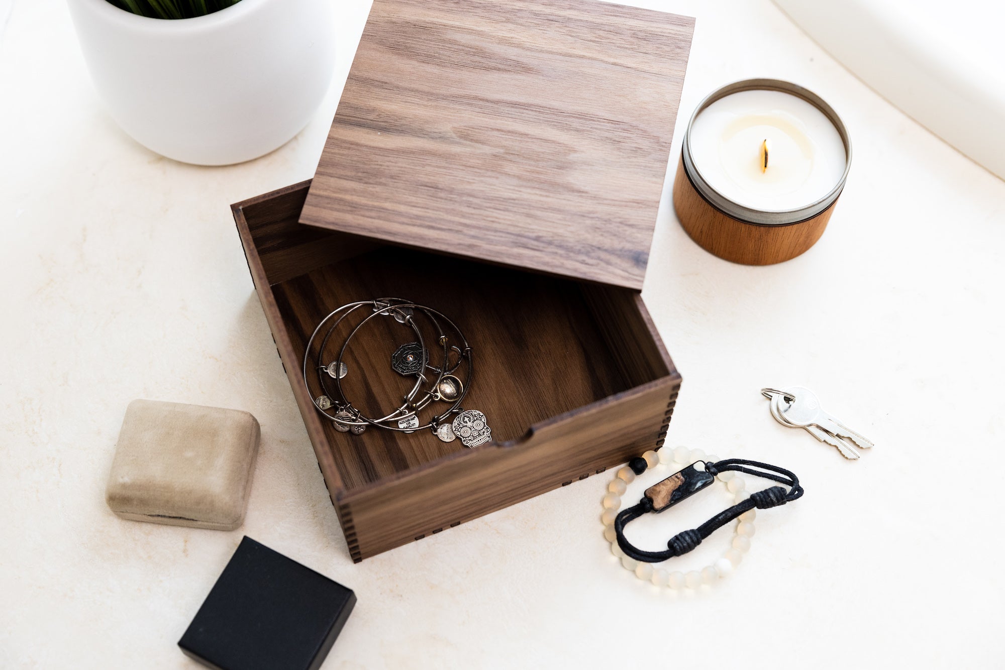 Blank Leather And Wood Keychain – Woodchuck USA