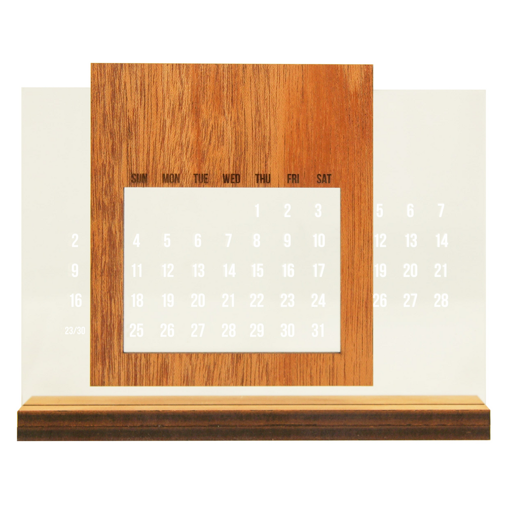 Sliding Wooden Calendar