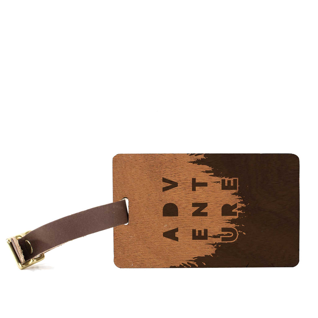 Adventure Edition Wood Luggage Tag