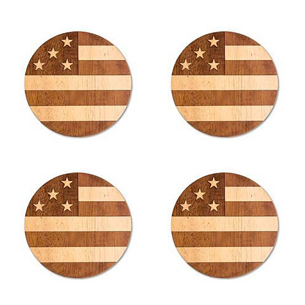 Wooden Coasters - American Flag Edition – Woodchuck USA