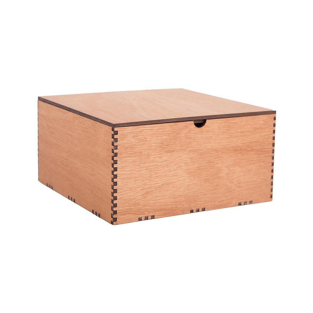 Customizable Medium Wood Gift Box - Wholesale Available