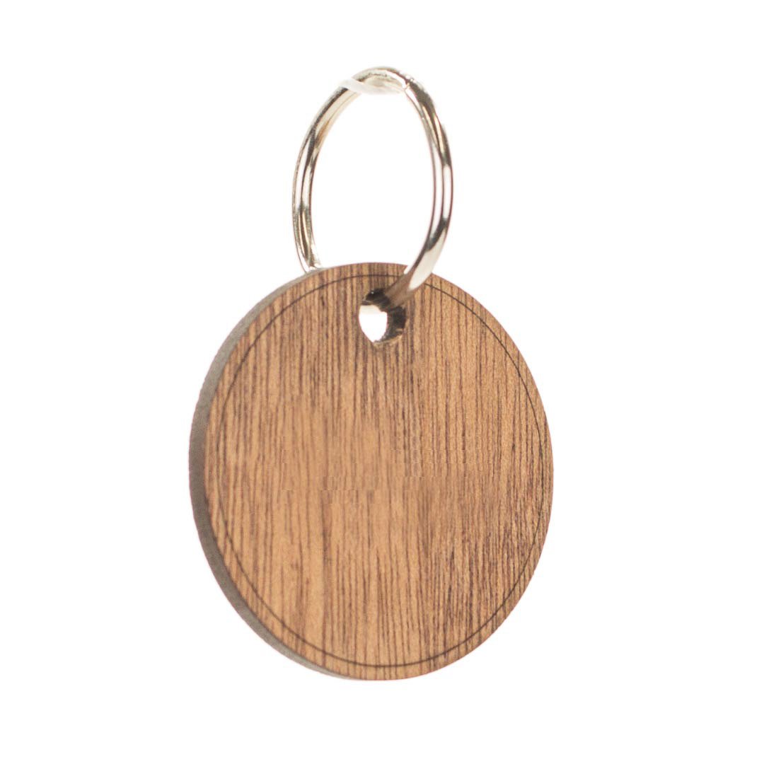 Wood and Leather Keychain Blanks Graphic by Shady Creek Design