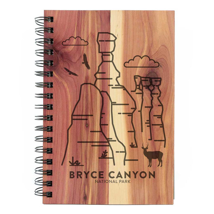 Bryce Canyon National Park Wood Spiral Journal