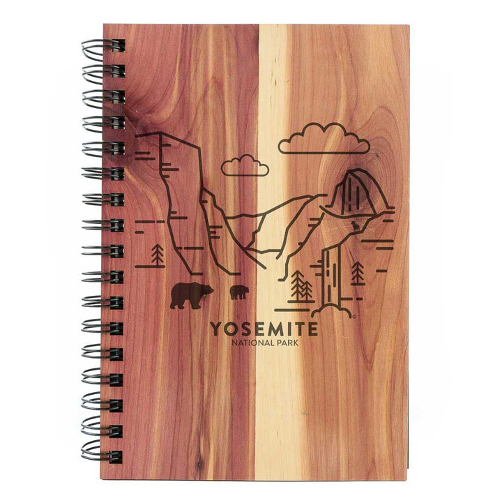 Yosemite National Park Wood Spiral Journal