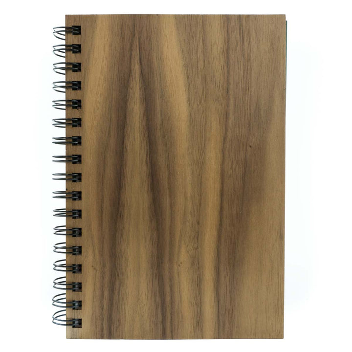 Customizable Wood Spiral Journal