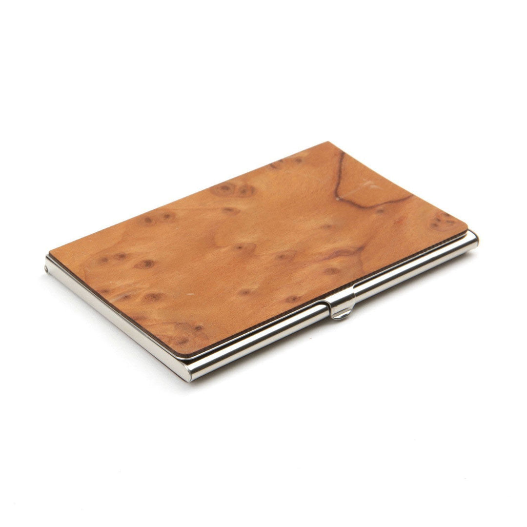 Customizable Wood Business Card Holder/Case Woodchuck USA Customizable Wood Business Card Holder/Case Woodchuck USA
